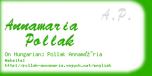 annamaria pollak business card